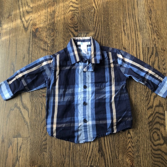 JANIE and JACK Button Up Shirt and Vest - Picture 3 of 3